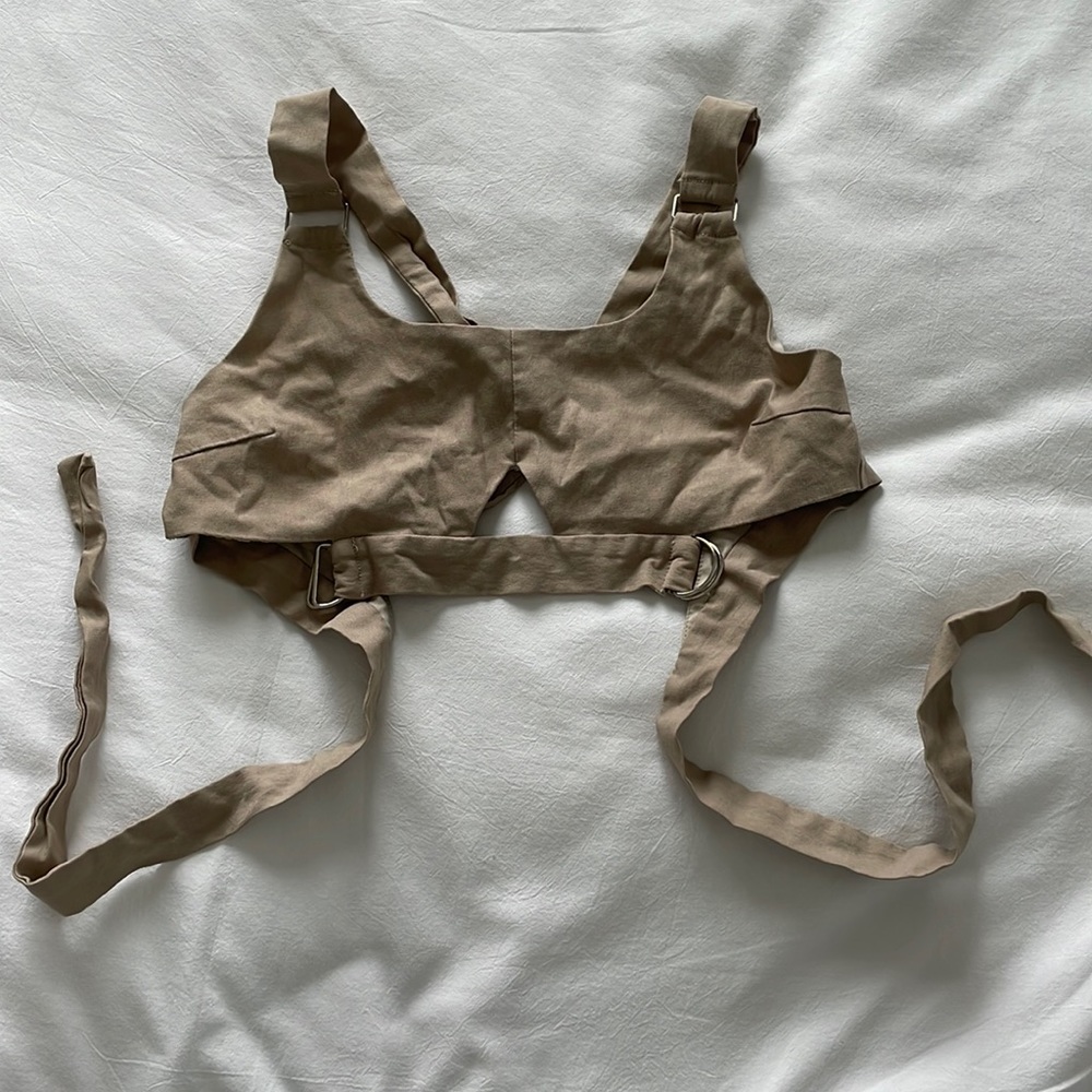 Light Brown Strappy Going out Top